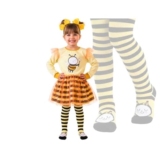 Pijama infantil Menino e Menina Neon, Abelhinha, Capivara, conjunto inverno, manga longa, algodão (BR, Idade, 3 Anos, Regular, Vestido Pijama Camisola: Abelha)