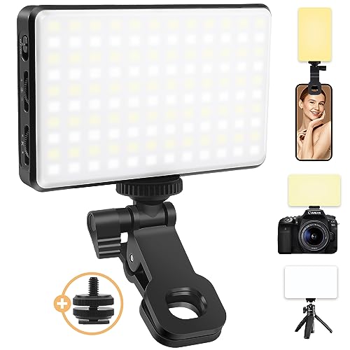 Boloye Selfie Light - 120 LED Clip, 5000mAh, 3 Modes, CRI 95+