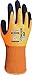 Produktbild Wonder Grip WG-310HO Comfort - Arbeitshandschuhe herren, doppelte Latexbeschichtung, Gartenhandschuhe, Schutzhandschuh, Anti-Rutsch, gr M / 8 Orange