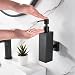 Imagen de 350ml Dispensador de jabón de Vidrio Negro Mate con Bomba