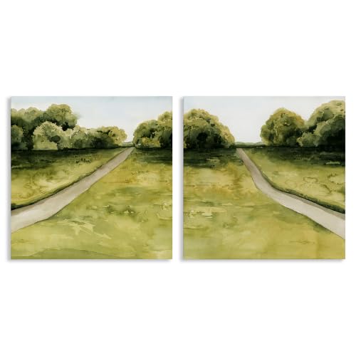 Stupell Industries 'Distant Rural Path Greenery'| 2pc Canvas Art Set 2