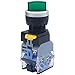 mxuteuk 1 NC 1 NO 2 Position Green Light Latching Rotary Select Selector Select Switch 440V 10A 22mm Latching,3 Years Warranty LA38A-11XD/21-G