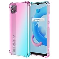 Custodia Morbida In TPU A Gradiente Per Realme C11 (2021), Rosa/Verde