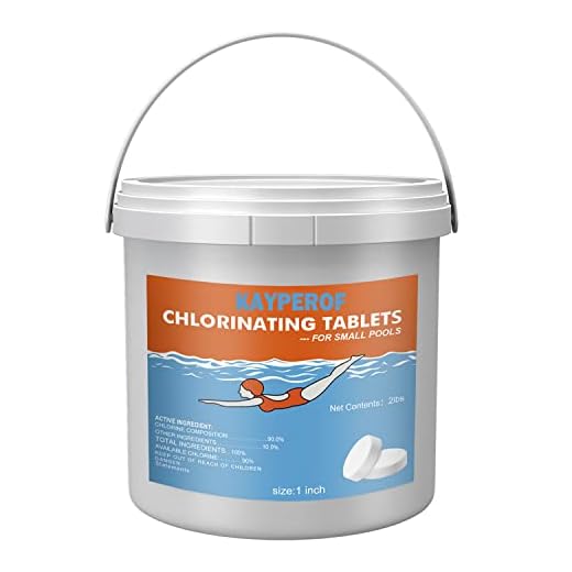 1 Inch Pool Chlorine Tâblets - Stabilized Chlorine Tâblets for Hot Tubs,Swimming Pools and Spas (2 Lbs)