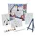 Disney Frozen 2 Paint Set for Kids Elsa Painting Set with 3 Canvases