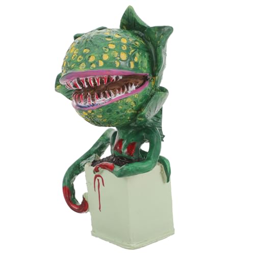 TOYZFRIENDY Figura Decorativa de Planta Carnívora de para Escritorio Adorno Artesanal Resistente para Decoración de Jardín y Halloween para Interiores y Exteriores