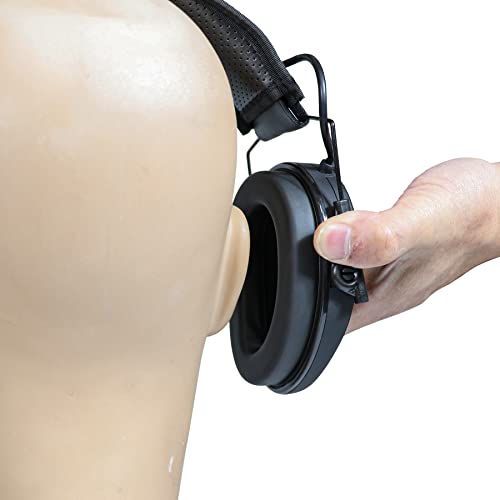 Baize Tactical Electronic Shooting Ear Protection 4-Mics Ear-Shaped Earmuffs Anti-Noise Sound Amplification Headphones For Outdoors #TOP4