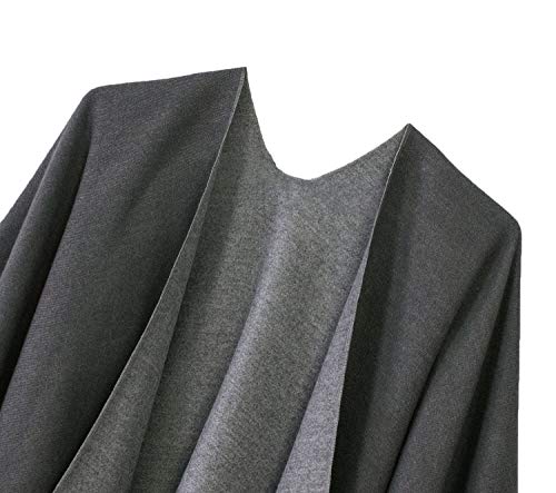 Urban CoCo Women's Shawl Wrap Poncho Ruana Cape Cardigan Open Front Coat for Fall Winter Holiday3