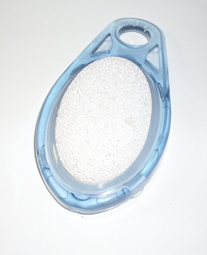 Body & Sole Elite Pumice Stone Insert in Sole Mate Holder (Clear Blue) - Removes Dead Skin on Feet, Elbows, Knees, suctions to tub or shower floor