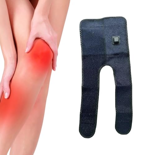 Generisch Rodillera térmica para rodilla, rodillera calentada - Rodilleras ajustables con calefacción USB - Calentador de rodilla eléctrico de 3 velocidades para piernas y rodillas