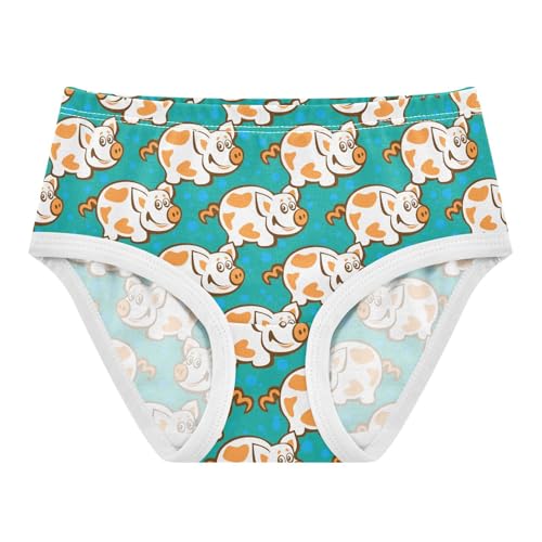 Girls' Underwear Cute Pig Cotton Stretch Comfort Toddler Panties