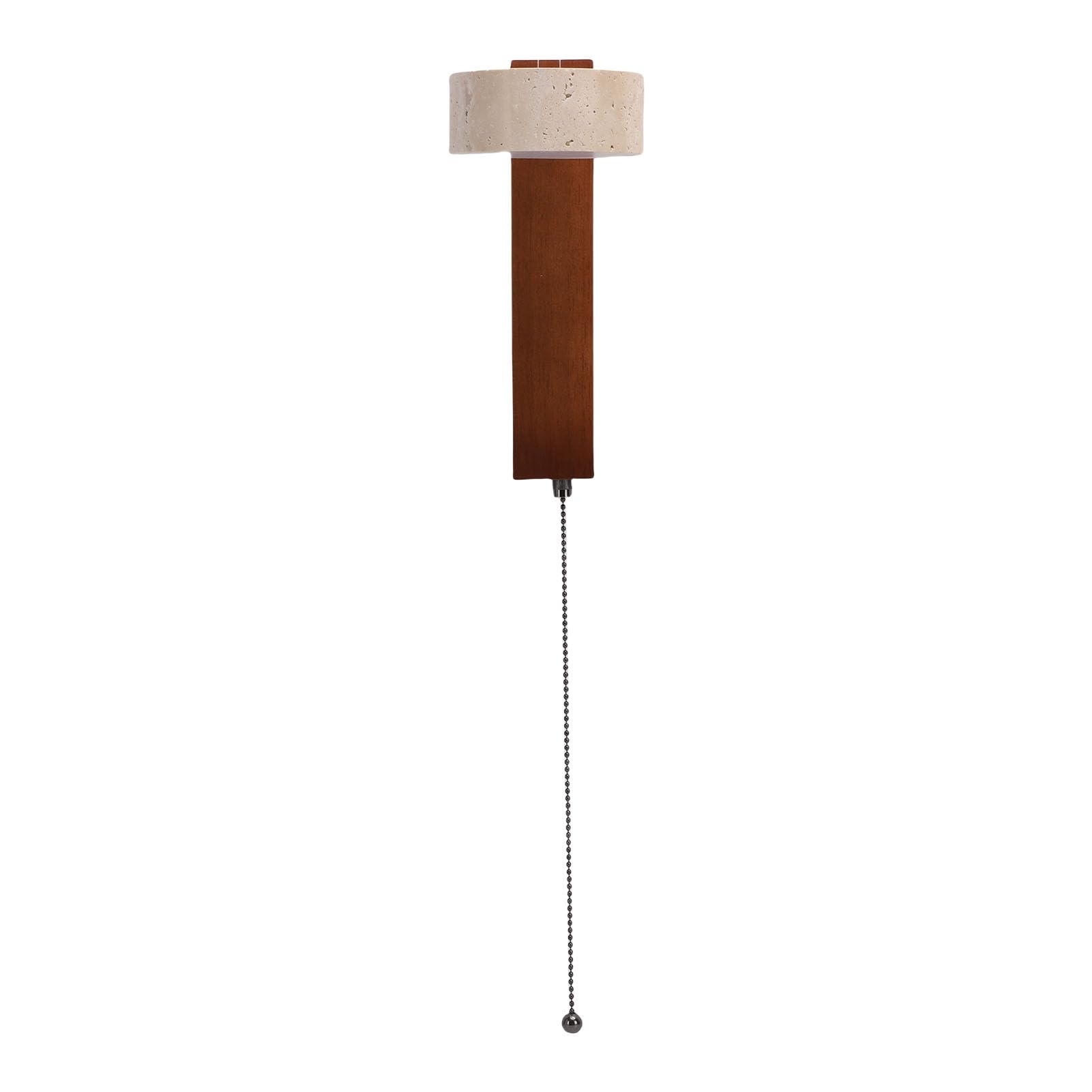 FTVOGUE LED Wall Sconce Rotatable 180 Degree Hand Polished Travertine Shade