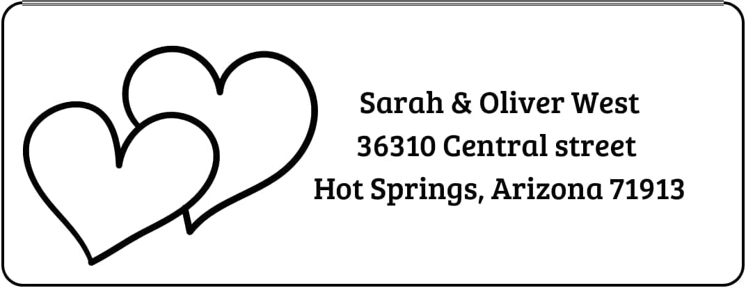 Return Address Labels Personalized self - Adhesive - 240 Custom Return Address Stickers on White Sheet Customized for Wedding, Invitation, mailing,