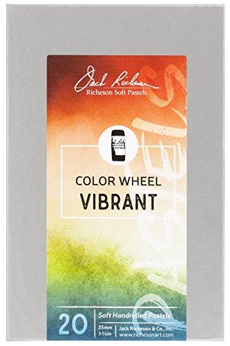 Jack Richeson 422950 Roda de cores pastéis macias enroladas à mão: Conjunto de peças vibrantes, 20 u