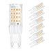 SHINE HAI G9 LED Light Bulbs, 5W (50W Halogen Equivalent), 500 Lumens, 2700K Warm White, Non-Dimmable G9 Bi-Pin Base, 360° Beam Angle LED Bulbs, 6-Pack