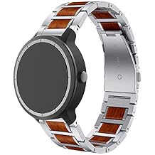 Bands for Galaxy Watch 6 Classic 47mm 43mm/Galaxy Watch 6 44mm 40mm Bands, 20mm Red Sandalwood Watch Band for Galaxy Watch 5 40mm 44mm/Galaxy Watch 5 Pro 45mm Bands Men Women