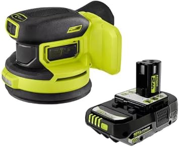PBLSD01B-PBP003 Fits For RYOBI HP 18V Brushless Cordless 5 in. Random Orbit Sander with FREE 18V 2.0 Ah Lithium-Ion HIGH PERFORMANCE Battery