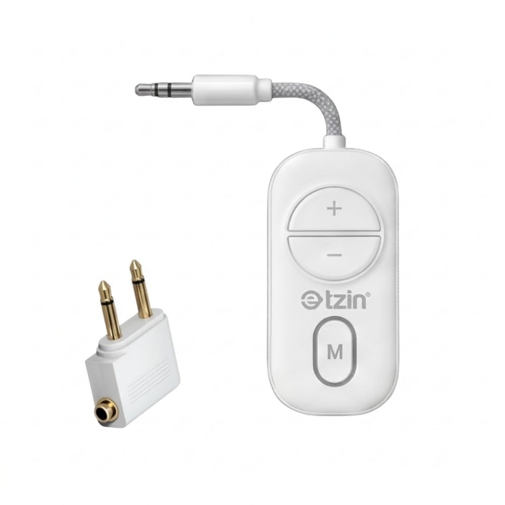 Tobo Bluetooth 5.4 Transmitter Receiver - 2-in-1 Bluetooth Wireless Audio Transmitter for Headphones or BT Devices 3.5mm Audio Jack Adapter for TV, Airplane,Gym Equipment,Switch, White TD-JS19-picture-14
