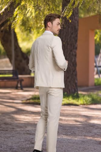 Men's 2 Piece Suit Slim Fit Suits for Men Two Button Blazer Formal Business Jacket Suit for Wedding Prom Party Dinner3