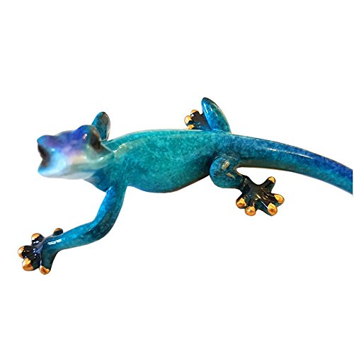 Gecko moucheté bleu petit modèle pour décoration murale intérieure - 2