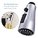 Pull Down Faucet Spray Head, Angle Simple Kitchen Sink Faucet Sprayer Nozzle Head Pull Out Hose Sprayer Replacement Part Faucet Head Kitchen Tap Sprayer Spout, Chrome