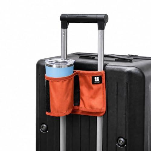 CCTOGO Luggage Cup Holder for Suitcase - Stay-On Foldable Drink Holder