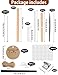 Multiwins 130 Pcs Candle Wicks for Candle Making Kit: 100 Cotton & 30 Wood Wicks with Complete Tool Set (Wick Holders, Wick Stickers, Candle Tabs, Tweezers, Pen), for Soy Beeswax DIY Candles