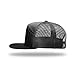 The Hat Pros Richardson 168 Hi-Pro 7 Panel Flat Bill Adjustable Snapback Trucker Mesh Back Cap - One Size - Black