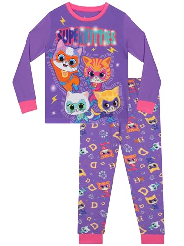 Disney SuperKitties Pijamas Niña, Pijama Chica de Manga Larga, Adorables Conjuntos...