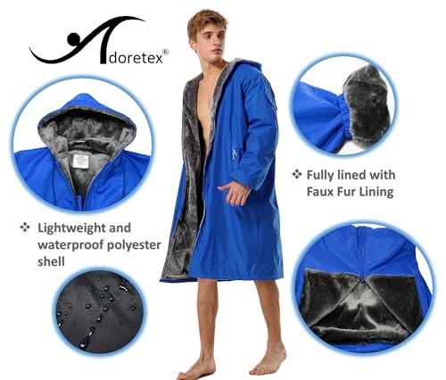 Image of Adoretex Unisex Adult & Youth Faux Fur Lining Swim Parka (PK003)