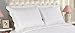 All For You 2-Piece Embroidered Pillow Shams-King size-white color (king, white)-(20"X 36"+2" flange)