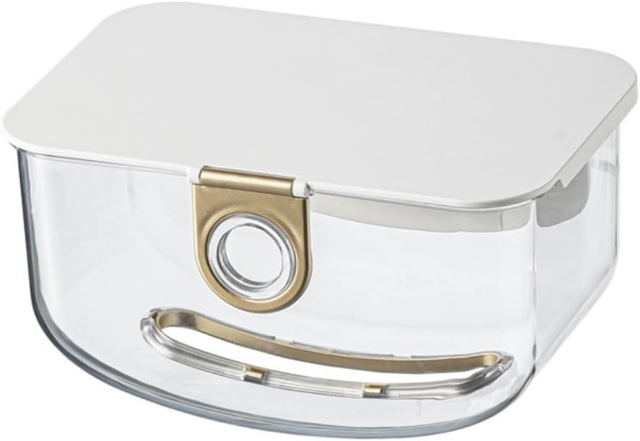 Tissue Box Cover Creative Wall-Mounted Tissue Box Storage Box Free Punching Bathroom Toilet Kitchen Desktop Tissue Box Cover (Color : White, Size : One Size)