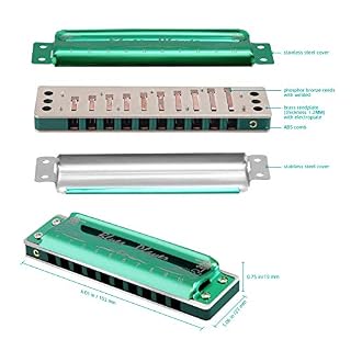 East Top 10 Hole Professional Diatonic Blues Harmonica Key of C, Harmonica pour adultes, musiciens professionnels et… - Les Beatles, Paul McCartney, John Lennon, RIngo Starr, George Harrison East Top 10 Hole Professional Diatonic Blues Harmonica Key of C, Harmonica pour adultes, musiciens professionnels et… – Image 3