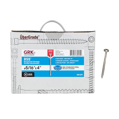 GRK Fasteners RSS 305 Stainless Steel 5/16 x 4 Inch,