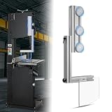 Magnetic Vertical Band Saw Guard for 15'+ Saws, Made of Aluminum Alloy, No Drilling Required, Band Saw Safety Accessories, Suitable for Most Small And Medium-Sized Wood And Metal Cutting Bandsaw