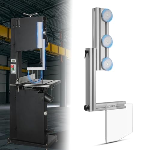 Magnetic Vertical Band Saw Guard, Made of Aluminum Alloy, No Drilling Required, Band Saw Safety Accessories, Suitable for Most Small And Medium-Sized Wood And Metal Cutting Bandsaw