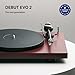 Pro-Ject Debut EVO 2, Next Generation Audiophile Turntable with Carbon Fiber tonearm, Electronic Speed Selection and pre-Mounted Pick it MM EVO Cartridge, Made in Europe (Black Satin)