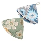 COLLBATH Topfdeckelgriff-abdeckungen 2 Stück Dreieckige Knopfhülsen Topfdeckelknopf-schutz Verbrühungsschutz Kochtopf-abdeckung