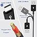 Herfair USB C Splitter Multi Charging Cable 5A Fast Charge USB Type-C Charger Cord for iPhone 16/15 Series, iPad Air/Pro, Galaxy S24/S23, Pixel, PS5, Charging 6 Devices Simultaneously (1.64FT)
