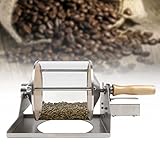 LENFUN Rodillo Tostador de café, máquina tostadora de café doméstica con Temporizador, máquina tostadora de Grano de café de Tambor de Acero Inoxidable para Hornear café, Frijoles crudos, Cacahuetes