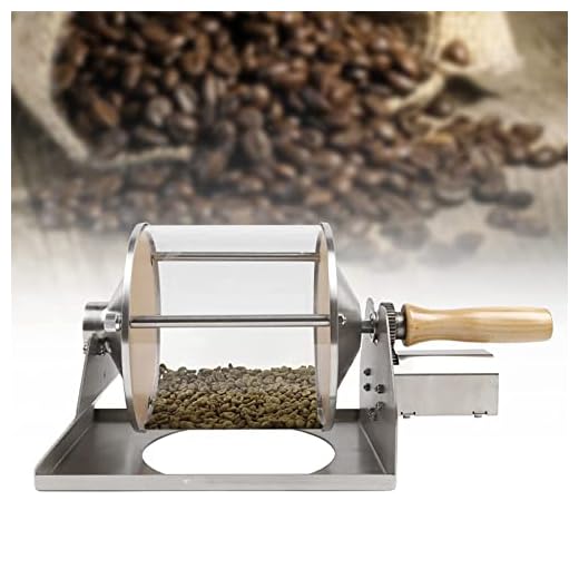 LENFUN Rodillo Tostador de café, máquina tostadora de café doméstica con Temporizador, máquina tostadora de Grano de café de Tambor de Acero Inoxidable para Hornear café, Frijoles crudos, Cacahuetes