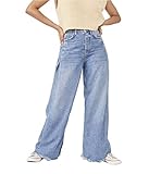 Free People Old West Slouchy High-Rise Jeans Canyon Blue 31 30.5