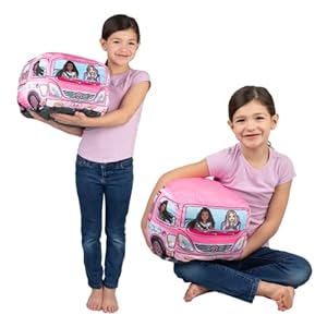 Franco Barbie Camper Kids Bedding Super Soft Plush Cuddle Pillow Buddy, One Size, (Official Barbie Product)