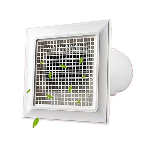 Ventilador de ventilación para baño de techo, ventilador extractor silencioso con panel de rejilla grande 30×30CM