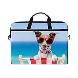 Construction : étui pour ordinateur portable avec 3 compartiments et bandoulière réglable et amovible, assez d'espace pour contenir votre ordinateur, ordinateur portable, chargeur, souris et autres accessoires.