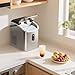 ecozy Nugget Ice Maker Countertop with Handle, Pebble Ice in 5 Mins, 33 lbs Per Day, Self-Cleaning Ice Machine with Ice Bags and Scoop, Portable Ice Maker for Kitchen, Bar, Parties, Camping, RV