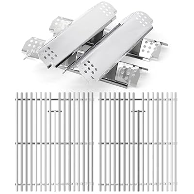Criditpid Replacement Parts for Nexgrill 4 Burner 720-0830H, 720-0783E, Nexgrill 720-0830D, 720-0830X, 720-0783EH. Grates and Grill Heat Plates for Home Depot Nexgrill 720-0830H Replacement Parts.