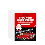Poolin Printable 10PCS Sticky Water-Soluble Embroidery Stabilizer Richword Selected Sheets 8.5