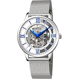 Festina Montre Homme Automatique en Acier Inoxydable 316L Argenté Montre Analogique Homme   Verre Saphir Haute Résistance   Étanche 5 ATM F20534/1