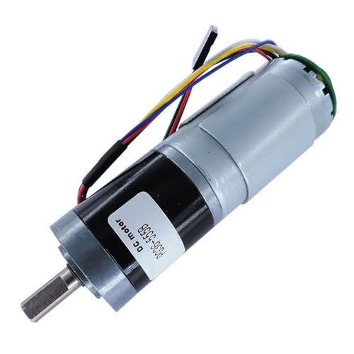 Motor de reducción planetario PG36-555B de 12V y 21rpm con codificador mini CC